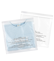 Petits sacs d'emballage en plastique transparent personnalisé givré logo transparent auto-adhésif pour vêtements chaussures structure matérielle CPE