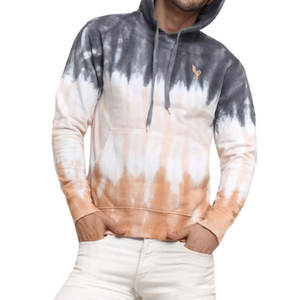 Sweat-shirts d'hiver pour hommes en coton 100% respirant imperméable coupe-vent Impression numérique décontractée Tie Dye - Fabrication de haute qualité - Product Image 4