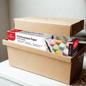 Rollo de papel pergamino de 300mm a prueba de grasa P310 de Hagen para hornear pasteles y envolver alimentos herramientas para hornear y repostería - Product Image 1