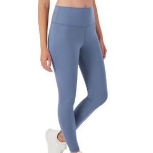 Leggings de cintura elástica de secado rápido para mujer de talla grande Spandex Nylon alto transpirable Scrunch Butt Leggings con bolsillos Pakistán - Product Image 4