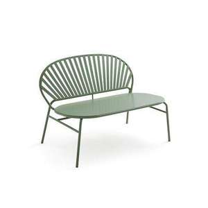 Banc de jardin en fer durable avec revêtement en poudre verte, pliable, mobilier d'extérieur disponible dans toutes les couleurs - Product Image 1