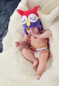 EFANBEANIE Bonnet hibou au crochet personnalisé pour enfants, bonnet d'hiver chaud avec motif d'oiseau mignon, fabriqué en fil de coton, cadeau idéal pour déguisement - Product Image 2