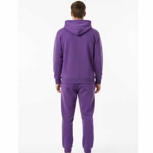 ชุดกีฬาผ้านุ่มใส่สบายสำหรับผู้ชายชุดกีฬาสองชิ้นสำหรับยิมกลางแจ้งฝึกซ้อมและลำลองทุกวัน - Product Image 2