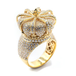 Igi ได้รับการรับรอง CVD HPHT VVS เพชรที่ปลูกในห้องปฏิบัติการ14K/18K แหวนหมั้นทองคำแท้พร้อมมรกตลูกแพร์เครื่องประดับหินสองชิ้น - Product Image 4