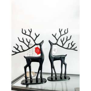 Grands modèles de renne de Noël au meilleur prix Sculpture de renne en aluminium de haute qualité pour la maison et le jardin - Product Image 4