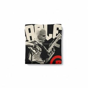 T-shirt streetwear ample et épais de haute qualité, écologique, avec impression personnalisée, en coton lourd, coupe courte, motif graphique pour homme - Product Image 4