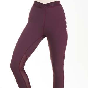 Leggings C2 color granate de cintura alta con malla, cintura elástica, talla grande, para gimnasio, con estampado de leopardo, hasta el tobillo, de spandex/nailon, talla XS - Product Image 4