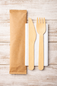 Juego de Cubiertos 3 en 1 (Tenedor, Cuchillo, Servilleta de Papel) de Madera de Magnolia Conifera, Ecológico y Biodegradable, Precio de Fábrica KEGO Vietnam - Product Image 2