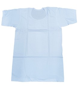 เสื้อกล้ามคอกลมแขนสั้นสำหรับผู้ชายเสื้อสีขาวระบายอากาศได้ดีทำจากผ้าฝ้ายแท้ระบายอากาศได้ดีจากอินเดีย - Product Image 2