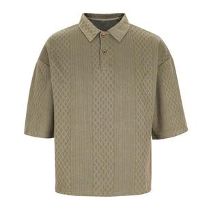 Estilo muy único algodón transpirable temporada 100% algodón 220 Gsm logotipo personalizado de punto manga corta Polo - Product Image 2