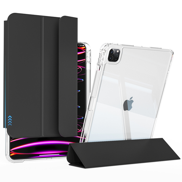 Soft TPU Back Cover Smart Flip Case for Air 11 Inch M2 2024