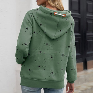 Nouveaux sweats à capuche tendance pour femmes en hiver, taille personnalisée, coton et polyester, décontractés, logo frontal, respirants, écologiques - Product Image 3