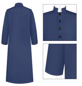 Túnica de Clero Católico para Iglesia, Túnicas de Coro al por Mayor, Vestido de Iglesia con Cuello Bordado, Diseño de Alta Calidad, Túnica Bordada - Product Image 2