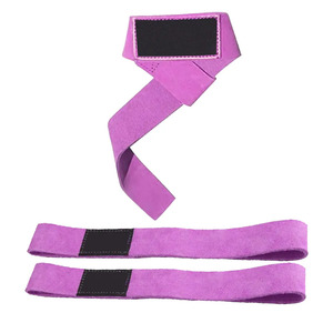 Sangles d'haltérophilie Poignée en cuir pour sangles de poignet électriques Sangles de levage de gymnastique pour l'haltérophilie Powerlifting Cuir - Product Image 5