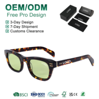 Lunettes de soleil Mellume bleues UV400, lunettes de soleil tendance pour femmes, lunettes de soleil de luxe personnalisées pour la conduite en plein air, lunettes de soleil carrées en acétate faites à la main