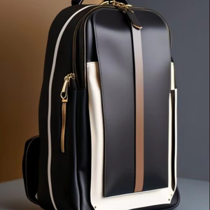 Mochila de cuero para hombre hecha a mano clásica de dos tonos Diseño seguro y espacioso Descuento directo de fábrica Precio al por mayor Tendencia - Product Image 1