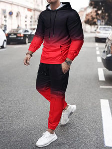 Survêtement à sublimation pour hommes Fournisseur d'usine Nouvelle mode Survêtements en coton et polyester Vêtements de sport Nouveau design Survêtement pour hommes 2024 - Product Image 5