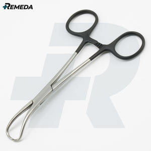 REMEDA Backhaus Abrazadera de toalla 13cm Curvada 1x1 Prong Sharp Backhaus Forceps Alemán Inoxidable - Product Image 4
