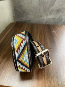 Collar de cuero para mascotas de Estilo Vintage occidental, hebilla de cobre, suministro al por mayor - Product Image 4