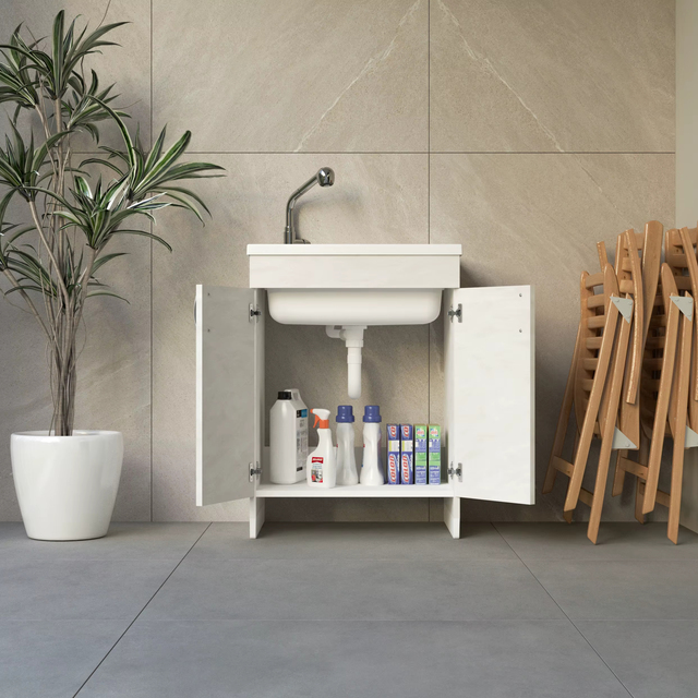 Italian Brand Modern Design Rectangular Bathroom Sinks Durable Kitchen Faucet and Laundry Vanities Good End Price