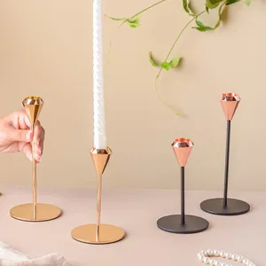 Wedding Decorative <b>Candlestick</b> Holder Metal Candle Stand <b>Brass</b> Candle Holder Wholesale Price Candle Pot - Product Image 2