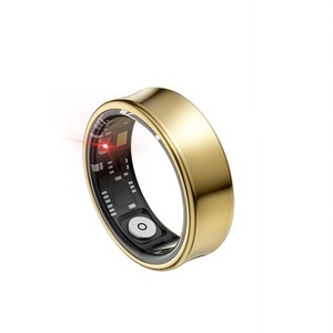 <b>Titanium</b> Alloy Smart <b>Ring</b> IP68 Heart Rate SpO2 Sleep Exercise Tracker Gesture Alarm Clock IOS App Control - Product Image 3