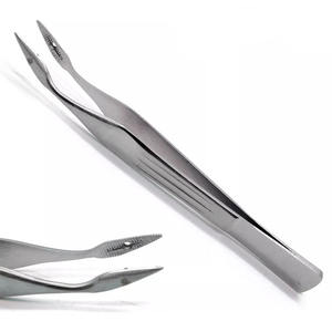 Venta al por mayor de acero inoxidable alemán 4,5 \ "pinzas de astilla curvadas veterinaria manual pinzas de astilla veterinaria Carmalt astilla - Product Image 4