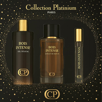 Collection Platinum Parfum Boisé Intense – Coffret Cadeau Taille Standard 100ml Extrait 250ml Roll-On 10ml Premium Homme France