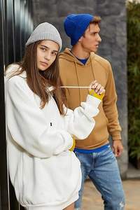 Better Life Pulls à capuche solides pour hommes Tissu doux Industrie du sport polaire - Product Image 5