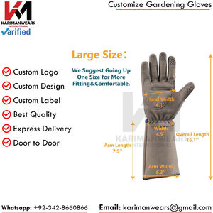 Gants de jardinage décontractés de haute qualité en satin, pour toutes les saisons, norme d'exportation, OEM ODM, vente en gros, gants de sécurité pour le jardin - Product Image 2