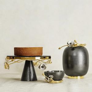 Support à gâteau en bois et résine support à dessert décoratif élégant pour fête d'anniversaire de mariage et utilisation de cuisine à domicile moderne d'Inde - Product Image 3