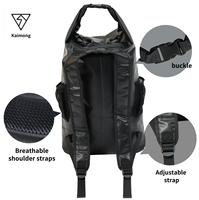 Sac étanche léger 20L pour camping et sports nautiques, en bâche PVC 500D, personnalisable avec logo et marque, 0,68 kg