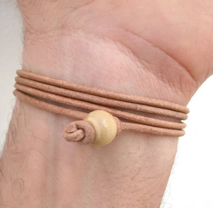 CUFF <b>BRACELET</b> Cord Lace Canapart Man Woman Genuine Leather Leather Surfer <b>Bracelet</b> - Product Image 1