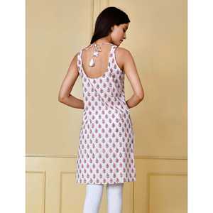 <b>White</b> Printed Rayon Cotton Sleeveless <b>Tank</b> <b>Top</b> for Women Breathable Knitted <b>Crop</b> <b>Top</b> with Halter Collar One Size Custom Logo - Product Image 5