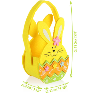 Print Bunny Ear Promotion Toys Basket Diy <strong>Easter</strong> Tote Flower Rabbit Gift Felt <strong>Easter</strong> <strong>Bag</strong> - Product Image 3