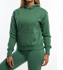 Sweat à capuche personnalisé sweat à capuche en polaire à imprimé bouffant sweats à capuche en coton uni pour femmes sweat à capuche Street Wear - Product Image 5