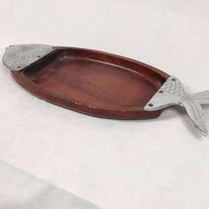 Plateau de service en bois artisanal, écologique, poli, taille personnalisée, prix économique, pour la maison, le restaurant, le bar, l'hôtel - Product Image 1