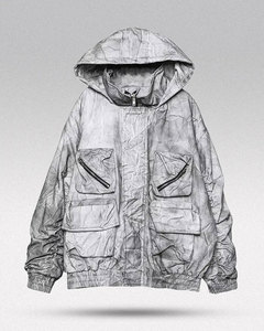 Chaquetas Cortavientos Reflectantes de Diseño Nuevo con Logotipo Personalizado OEM, Chaqueta Deportiva Negra con Media Cremallera, Chaqueta Bomber de Estilo Urbano - Product Image 6