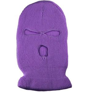 Vente en gros de bonnet tricoté en laine à la mode masque de ski intégral cagoule automne hiver unisexe masque de ski d'extérieur pour la neige - Product Image 5