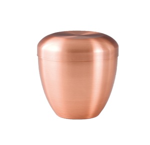 Meilleure vente urne de crémation en cuivre plaqué pour les cendres humaines fournitures d'urnes modernes en fer et métal pour adultes - Product Image 1