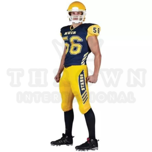 Uniforme de Entrenamiento de Fútbol Americano Retro para Hombre, Talla Grande 32, Jersey de Rugby Transpirable, Top Corto, Uniforme de Entrenamiento Juvenil Cosido - Product Image 5