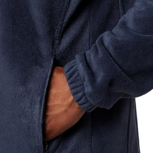 Veste pour homme à prix avantageux, manches longues, service OEM, prix de gros, col montant avec fermeture éclair et poche avant, logo personnalisé - Product Image 4