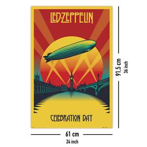 Modern Style Led Zeppelin <b>Poster</b> Celebration Day Wall Decor with Black Frame Made of Paper - Product Image 4