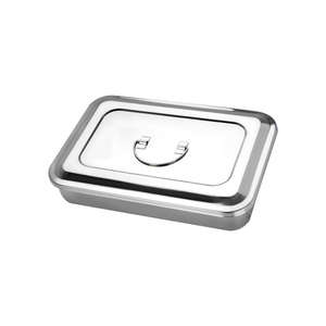 Caja de Esterilización de Instrumentos Quirúrgicos de Alta Calidad |   Recipiente Rectangular de Acero Inoxidable Reutilizable con Tapa y Asa - Product Image 5