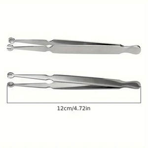 Pinza de Perforación de Alta Precisión, Herramienta de Sujeción de Joyería Corporal de Acero Inoxidable Quirúrgico para Perforaciones de Nariz, Oreja, Ombligo y Labio - Product Image 2