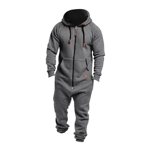Ropa deportiva de moda personalizada para hombre superventas, chándales de invierno de algodón 100% de alta calidad con patrón sólido - Product Image 4
