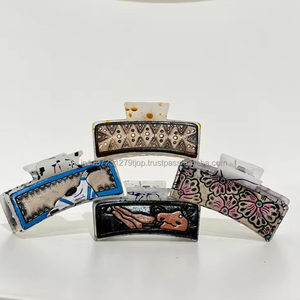 มาใหม่สไตล์ตะวันตกทําด้วยมือเครื่องมือหนังผมกรงเล็บคลิปจริงทําด้วยมือหนังผมPinsอุปกรณ์เสริมสําหรับผู้หญิงและสาว - Product Image 3