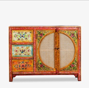 Armoire de rangement en bois massif à 2 portes de haute qualité, meubles sculptés vintage modernes pour le salon, directement des fournisseurs indiens, école - Product Image 1