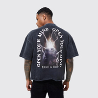 Nouveaux t-shirts surdimensionnés pour hommes en gros, pour hommes, fitness, polyester/coton, respirant, écologique, tendance, décontracté, imprimé