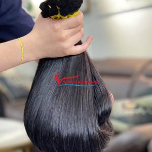 2024 sans trame cheveux bruts en vrac russe extensions naturelles couleur droite 100% cheveux en vrac humains - Product Image 6